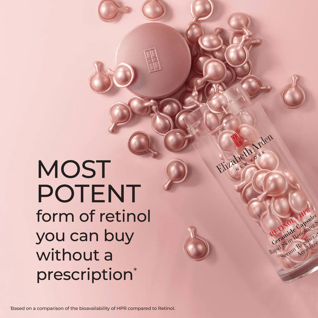 Elizabeth Arden Retinol + HPR Ceramide Capsules Rapid Skin Renewing Serum (60 Caps)