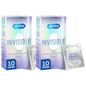 Durex Invisible Extra Lubricated/ Sensitive 10s (Bundle of 2) + 5ml Perspirex Original Complimentary
