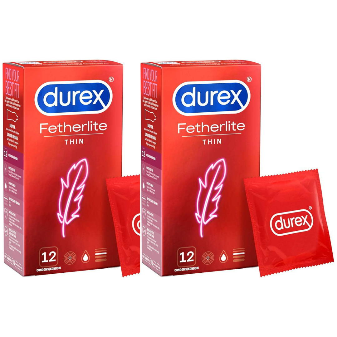 Durex Pleasuremax/ Extra Safe/ Fetherlite Thin 12s (Bundle of 2) + 5ml Perspirex Original Complimentary