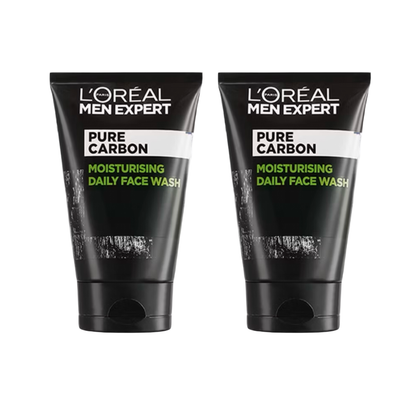 Loreal Pure Carbon Moisturising Daily Face Wash 100ml (bundle of 2)