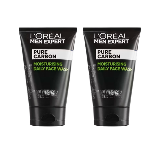 Loreal Pure Carbon Moisturising Daily Face Wash 100ml (bundle of 2)