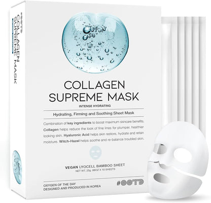 #OOTD Mask Box (10 Sheets) - Ceramide, Cica, Collagen, Retinol