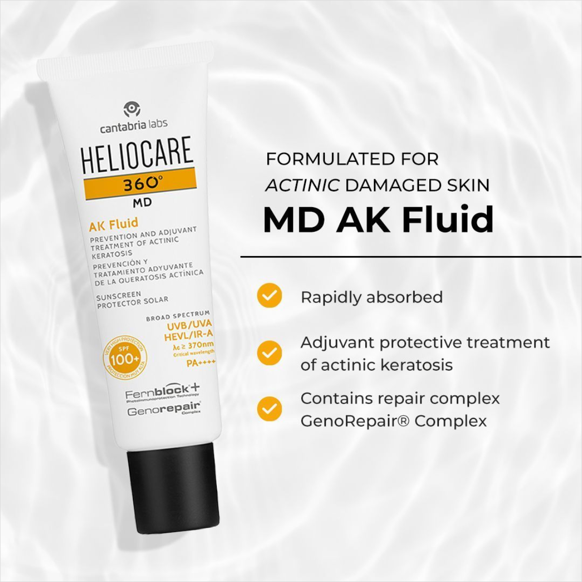 Heliocare 360 MK AD Fluid SPF100+ PA++++ (50ml)