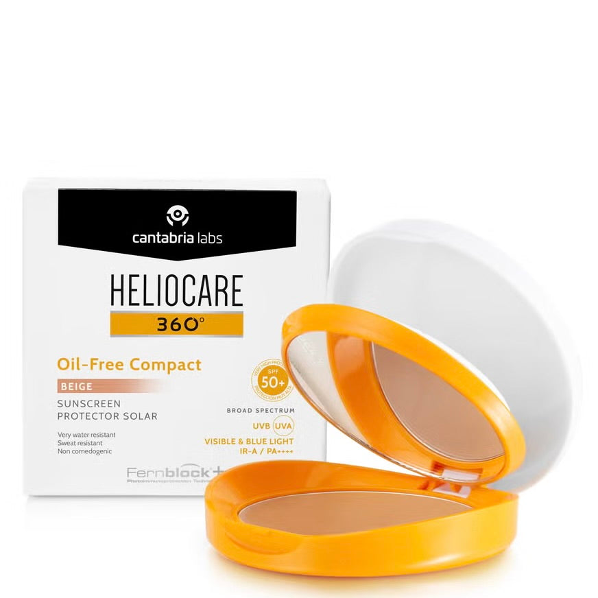 Heliocare Color Oil-Free Compact SPF 50+ PA++++  Pearl/Beige/ Bronze (10G)