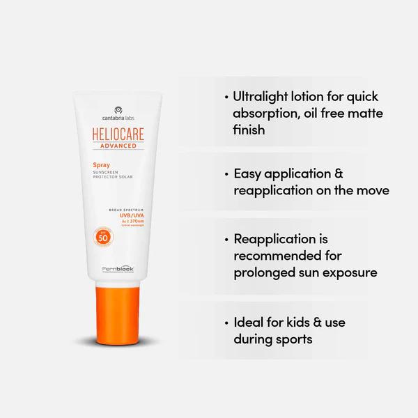 Heliocare Advanced Spray Sunscreen SPF50 (200ml)