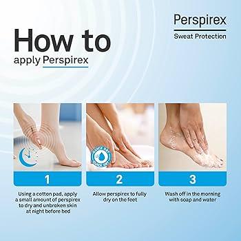 Perspirex Antiperspirant Hand and Foot Lotion 100ml + 5ml Original Roll On (Free Gift)