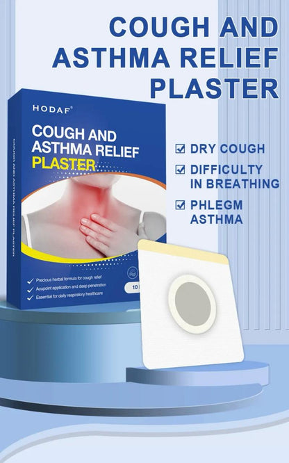 Hodaf Cough and Asthma Relief Plaster (10 Patches)