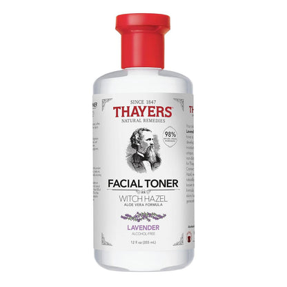 Thayers Witch Hazel Facial Toner with Aloe Vera (12oz / 355ml) – Lavender & Coconut Water