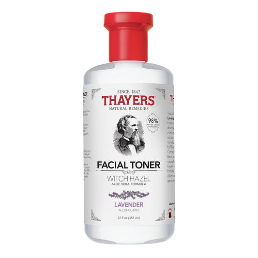 Thayers Witch Hazel Facial Toner with Aloe Vera (12oz / 355ml) – Lavender & Coconut Water