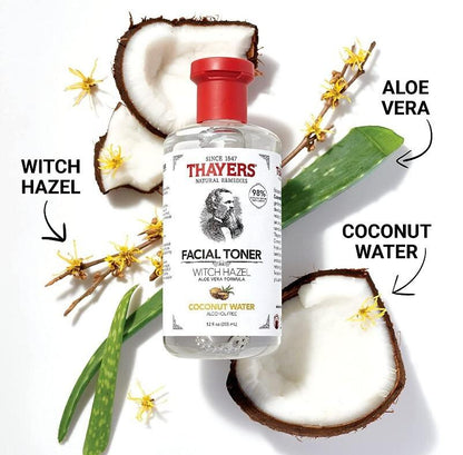 Thayers Witch Hazel Facial Toner with Aloe Vera (12oz / 355ml) – Lavender & Coconut Water